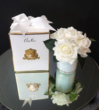 Cote Noire - HERRINGBONE FLOWER WHITE - WHITE ROSES