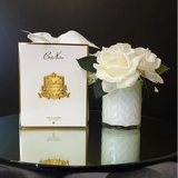 Cote Noire - HERRINGBONE FLOWER WHITE - WHITE ROSES